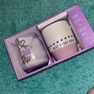 New nursing mug and wine glass